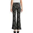 thumbnail image 3 of No Boundaries Juniors Print Flare Pants, 32" Inseam, Sizes XS-XXXL, 3 of 5