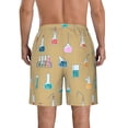 thumbnail image 3 of Kdxio Chemistry Class Pattern Mens Casual Shorts - Drawstring Summer Beach Sports Shorts for Men, 3 of 5