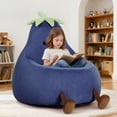 thumbnail image 5 of MCQ 31 Inch Bean Bag Chair, Small-Scale Sofa Couch with Soft Filler, Dark Blue, 5 of 7