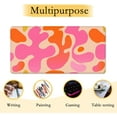 thumbnail image 3 of Pink Modern Abstract Desk Mat,Large Gaming Mouse Pad,Non-Slip Rubber Base Mousepad with Stitched Edges,Waterproof Mouse Mat Desk Pad for Work, Game, Office (31.5x15.7 in), 3 of 6