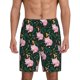 thumbnail image 1 of Balery Pink Sleeping Fox Pantalones cortos de pijama de punto de algodón para hombre con cinturilla y bolsillos-Small, 1 of 6