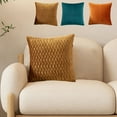 thumbnail image 1 of Fiudx Almohada Plisada de Terciopelo, Tela Suave y Cómoda, Transpirable y Absorbente, Soporte Lumbar para Sofá, Cama, Oficina, Lavable a Máquina, Tamaño 45 X 45 Cm, Juego de Una Sola Pieza., 1 of 7