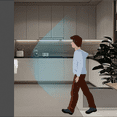 thumbnail image 3 of Luz nocturna inteligente con detección de cuerpo humano, luz LED de inducción infrarroja para escalera, armario, luz nocturna PIR para cajón, estantería, 3 of 5