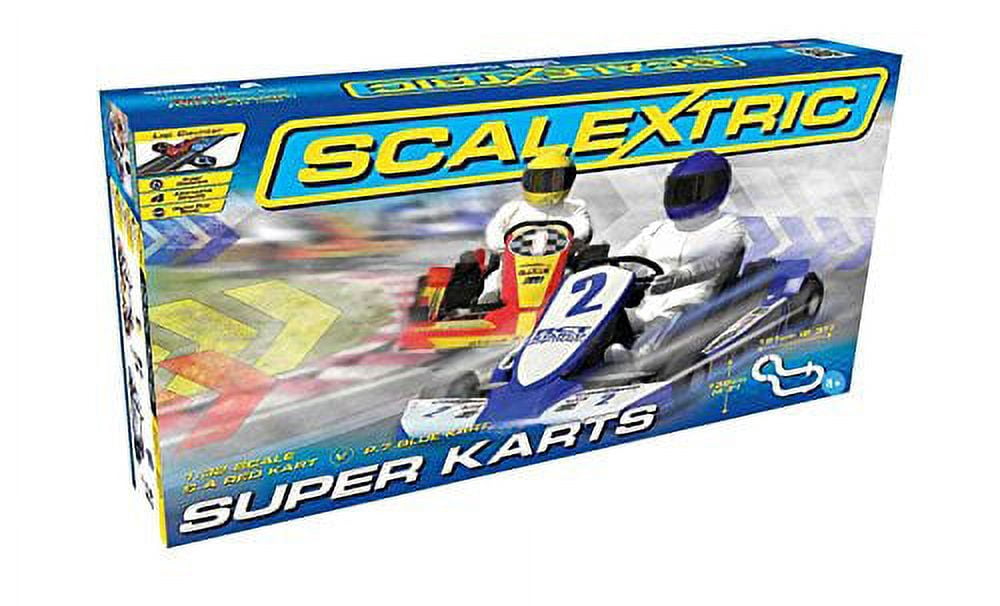 SCALextric SUPER KARTS 1/32スケール　スーパーカート Super Karts 1:32 Slot Car Race Track - Walmart.com
