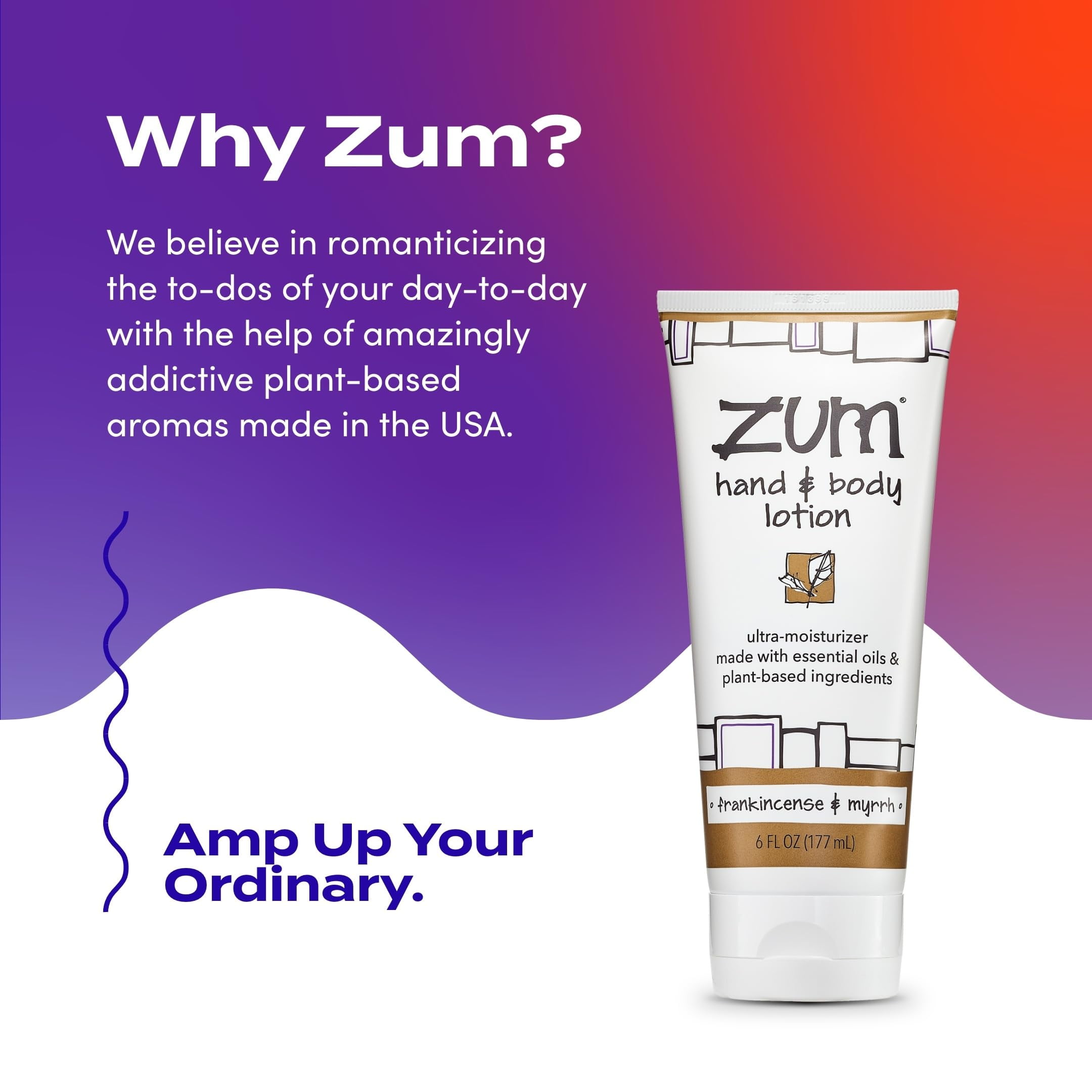 ZUM Hand & Body Lotion, 6 fl oz, Shea Butter, Jojoba Oil
