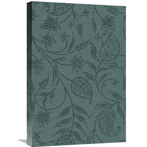 Global Gallery's Daphne Brissonnet 'Paisley Trail II Patterns' Stretched Canvas Wall Art