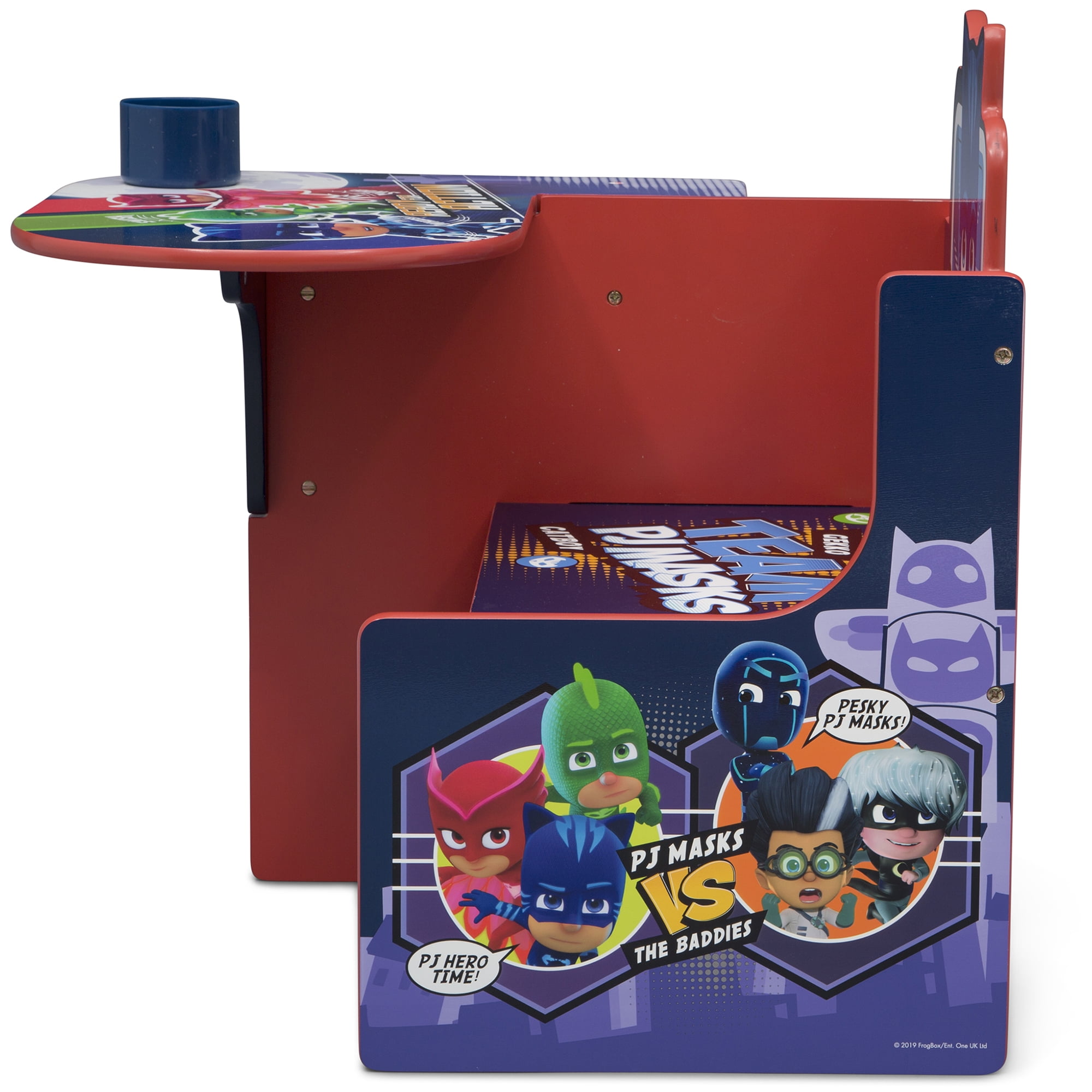 PJ Masks Chair Desk with Storage Bin by Delta Children, Greenguard Gold Certified
