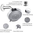 thumbnail image 3 of Adjustable Water Pressure Shower Valve, Ergonomic Design Handle Bathroom Faucet for Universal G1/2" Shower Hose Connection, Multilayer Plating Treatment, 3 of 5
