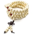 thumbnail image 3 of 8mm Wood Necklace Tibetan White Sandal 108pcs Bead Buddhist Prayer Bracelet Man, Woman, 3 of 5