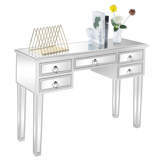 Baytocare Mirrored Makeup Table Console, Makeup Vanity Bobs Furniture