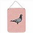 thumbnail image 3 of Carolines Treasures BB7951DS1216 Racing Pigeon Impression Murale Ou de Porte Rose à Carreaux, 3 of 4