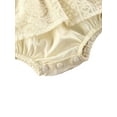 thumbnail image 4 of Franhais Newborn Baby Girls Summer Romper, Infant Solid Color Ruffle Sleeveless Jumpsuit with Lace, 4 of 8