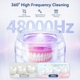 thumbnail image 3 of Ultrasonic Retainer Cleaner, Caveen 48Khz Professional Cleaning  Machine for Night Guards, Braces, Aligner, Toothbrush with Digital Timer, Portable Denture Cleaning Pod, 3 of 9