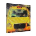 thumbnail image 2 of Taxi in Pointillism - Canvas, 2 of 10