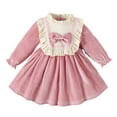 thumbnail image 2 of KYAIGUO Newborn Baby Girls Dresses Spring Fall Dress 6M-3 Years Long Sleeved Comfortable Fashion Casual Princess Party Toddler Pullover Cartoon Dresses, 2 of 8