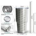 thumbnail image 6 of 30oz Brown Christmas Deer Pattern Tumblers Stainless Steel Tumbler with Lid and Straw,Vacuum Insulated Double Wall Travel Tumbler Cups Mug with Cleaning Brush for Coffee,Tea, 6 of 7