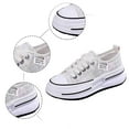thumbnail image 5 of Women Sneakers Platform Sneakers Lace Up Casual Shoes Daily Walking Shoes Mesh Breathable Fashion Footwear For Sports Daily Wear ,Us Size:6.5, 5 of 9