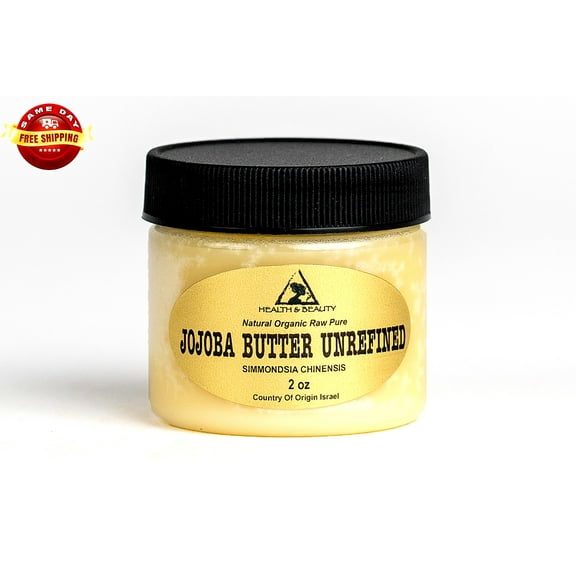 Jojoba Butter Unrefined Organic Virgin Expeller Pressed Raw Pure 2 oz