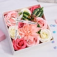 thumbnail image 4 of Juego de caja de flores artificiales para boda, dama de honor, ramos de novia, centros de mesa, decoración del hogar, regalo, 4 of 5