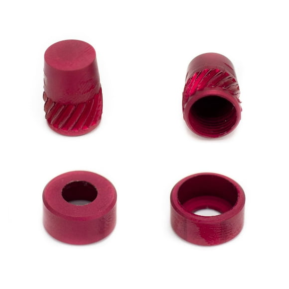 Tapon y Cubierta para Valvula/Porta Anforja Rojo Mate 2pzas rojo M