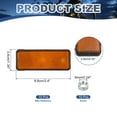 thumbnail image 2 of 10 Pcs Rectangle Rear Reflectors, Safety Reflective Warning Reflector Yellow, 2 of 7