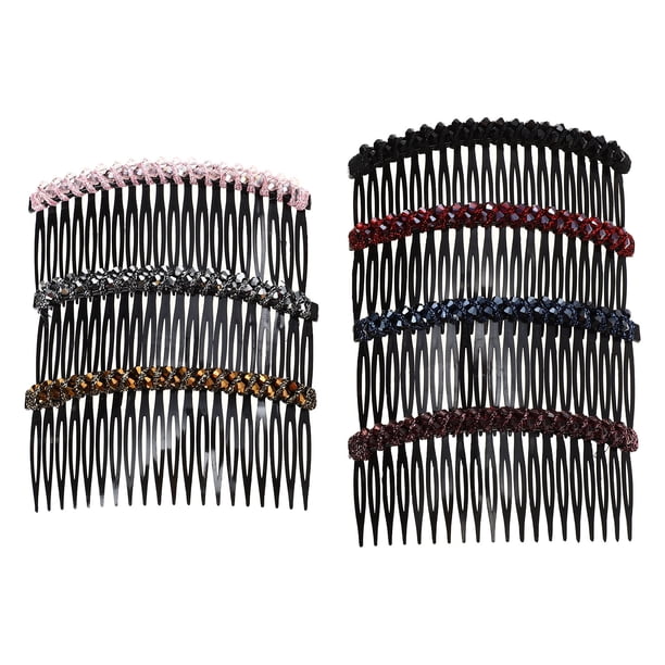 7 peinetas laterales con cristales de imitación para el pelo, pinzas para el pelo para mujeres y niñas.