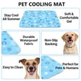 thumbnail image 5 of Dog Cooling Mat Pet Cooling Bed Mat for Dog Cat Snowflake Design Waterproof Summer Indoor Cooling Pad for Small Medium Large Dogs S (20×16"), 5 of 7