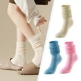 thumbnail image 3 of letairis 3a Of Introducing Slouch Socks Blend Of Comfort And Style. Stay Cozy All Navy blue, 3 of 6