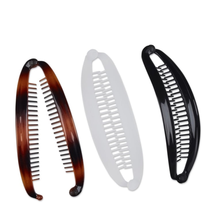 Scunci Unisex Large Banana Clips for Thick Hair, Tortoise  display picture 2