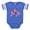 Royal Blue, variant on CafePress - Jie Jie - Cute Infant Baby Football Bodysuit