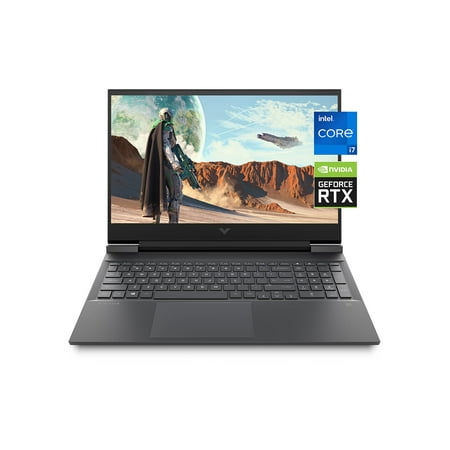 HP Victus 16 Gaming Laptop, NVIDIA GeForce RTX 3050 Ti, 11th Gen Intel Core i7-11800H, 8 GB RAM, 512 GB SSD, 144Hz Full HD Display, Windows 10 Home, Backlit Keyboard, Fast Charge (16-d0030nr, 2021)