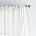 thumbnail image 2 of Martha Stewart Delicate Stripe Curtain Panel Pair Poletop, Indoor, White 50"W x 84"L, Adult, 2 of 6