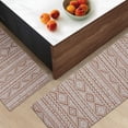 thumbnail image 2 of Anti Fatigue Kitchen Mats for Floor 2 Piece Set, Waterproof & Non-Skid Boho Kitchen Rugs, Cushioned Kitchen Mat for Standing Washable Comfort Desk Kitchen Runners, 17x30+17x47, 2 of 6