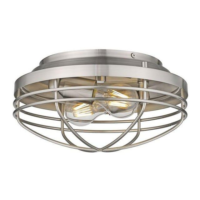 Golden Lighting 9808-FM PW Seaport Support Affleurant - Argent