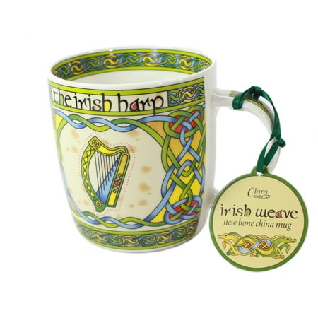 Irish Harp bone china mug - Irish gift designed in Galway