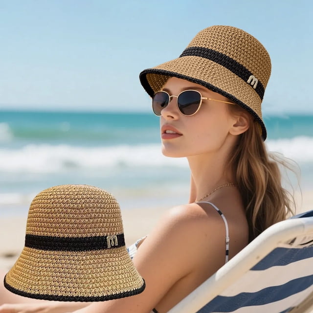 RKSTN Polyester Sun Hat Sun Hat Sun Protection Sunshade Outdoor Travel Riding Beach Empty Sun Hat Bucket Hat Summer Hat Sun Protection Breathable Sun Protection
