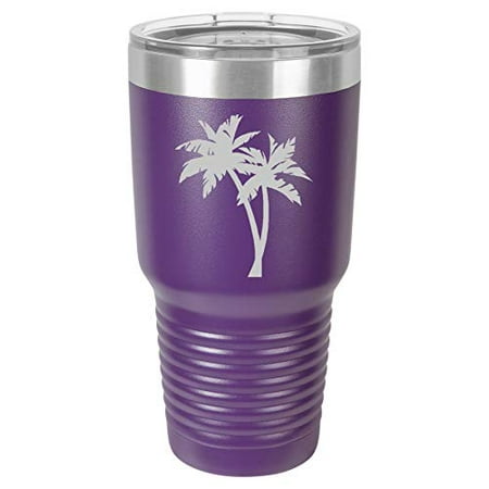

Tumbler Stainless Steel Vacuum Insulated Travel Mug Palm Trees (Purple 30 oz)
