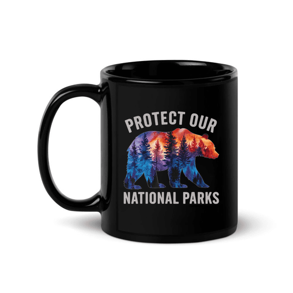 Protect Our National Parks Resist Bear Forest Hiking Camping Mug For Coffee Lover, Funny Ceramic Mug 11Oz-15Oz