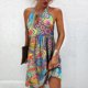 thumbnail image 1 of Generic 2025 New Fashion Casual Printed Sleeveless Halter Cut-out Dress Women's Clothing, 1 of 1