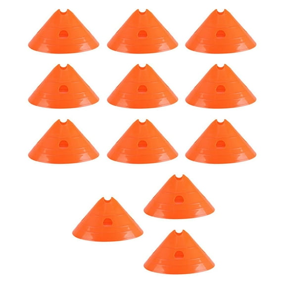 koolsoo 12Pcs Soccer Disc Cones Agility Training Gym Skating Football Training Cones