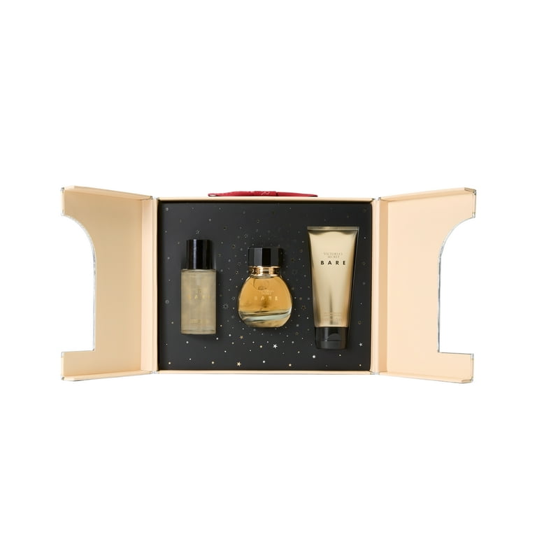 Victoria's Secret Bare 3 Piece Luxe Fragrance Gift Set: 1.7