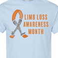 thumbnail image 4 of Inktastic Limb Loss Awareness Prosthetic Leg and Arm Orange Ribbon T-Shirt, 4 of 5