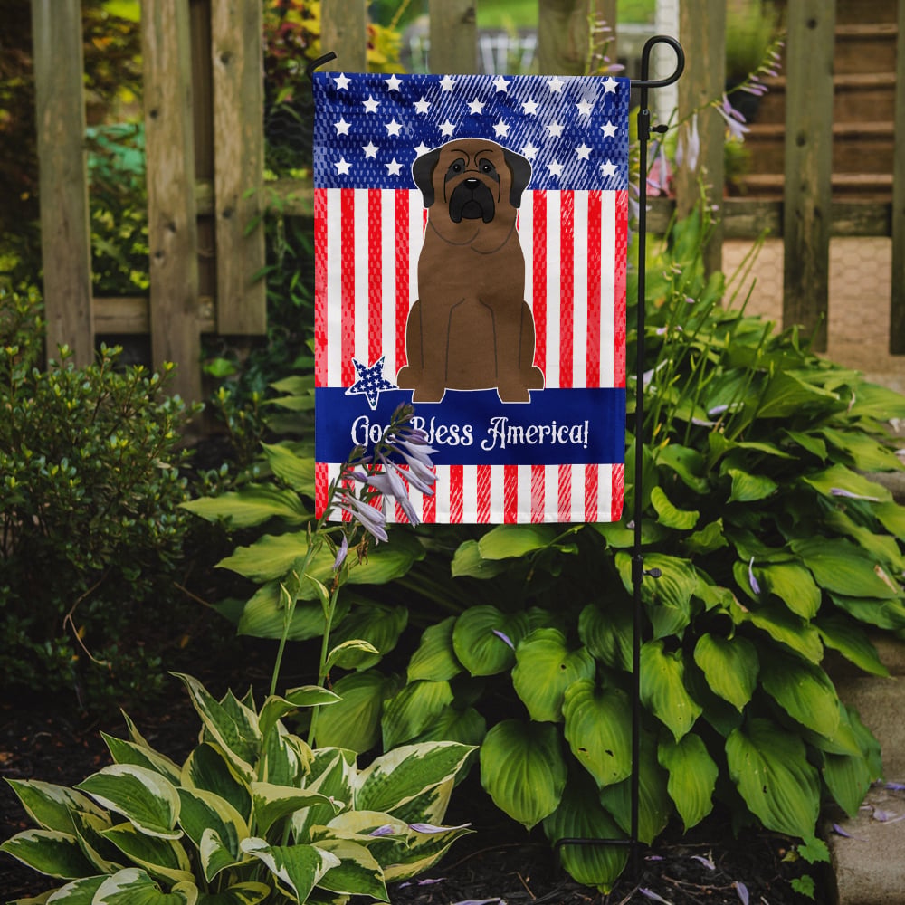 thumbnail image 2 of Caroline's Treasures BB3079GF Patriotic USA Bullmastiff Flag Garden Size , Small, multicolor, 2 of 2