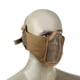 thumbnail image 1 of Máscara de malla de alambre de acero de media cara con protección para los oídos para Airsoft (caqui) Ehuebsd Para estrenar, 1 of 9