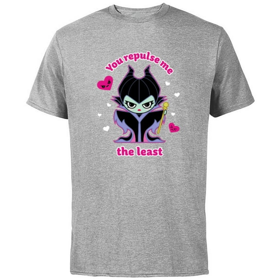 Disney Villains Maleficent You Repulse Me the Least - Short Sleeve Cotton T-Shirt for Adults - Customized-Athletic Heather