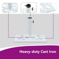thumbnail image 5 of vidaXL White Cast Iron Patio Umbrella Base 1 Piece 26.5 lbs Parasol Stand for 1.4 1.5 1.9 in Poles, 5 of 8