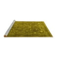 thumbnail image 2 of Ahgly Company Machine Washable Indoor Rectangle Persian Yellow Traditional Area Rugs, 5' x 7', 2 of 4