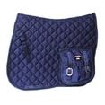 thumbnail image 2 of Horse English Quilted All-Purpose Saddle Pad w/ Pockets Navy 7282, 2 of 2