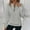 Gray, variant on Women's Textured Half Zip Pullover Tops Casual Long Sleeve 1/4 Zip Cable Knit Sweatshirts Fall Fashion Outfits Clothes