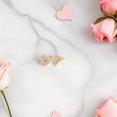 thumbnail image 4 of PTOOTP 1 Pair Plated Heart Stud Luxury with for Holiday Use, 4 of 8
